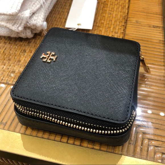 Tory Butch Emerson Jewelry Case - Black - Picture 2 of 6